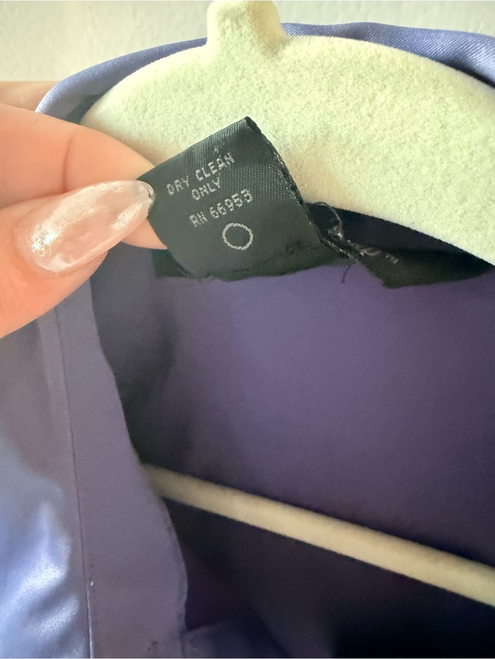 Express Y2K Purple Colorblock Satin Button-Down Shirt - Picture 5 of 5